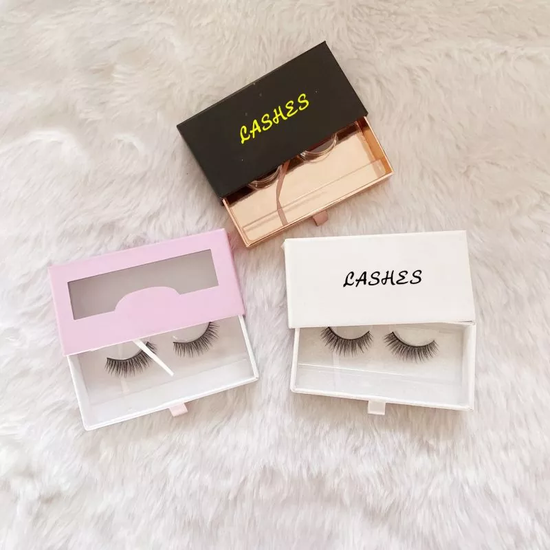 Side Drawer 3D Mink Eyelashes Box